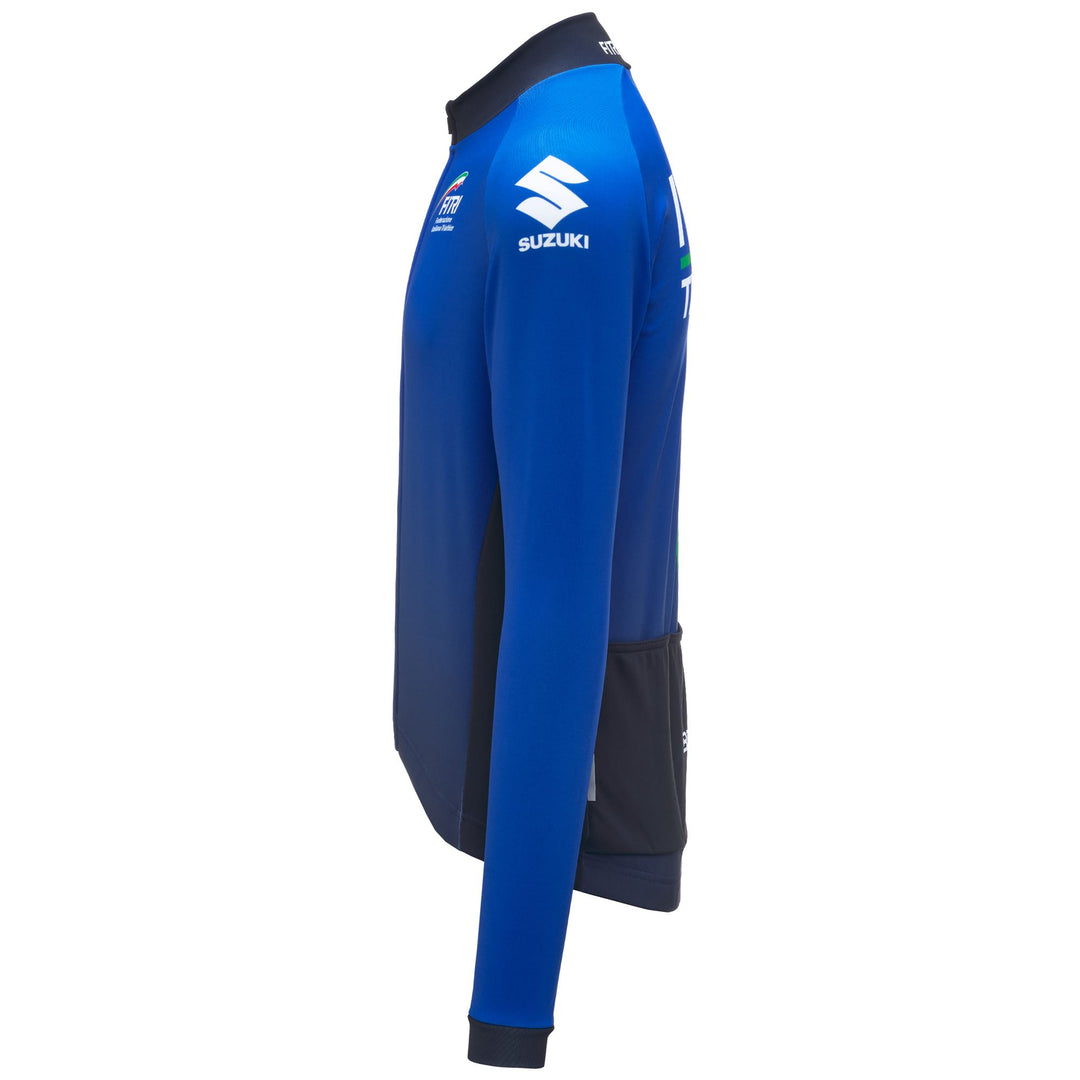 Unisex Blue Triathlon Jacket with Waterproof Protection and Breathability main