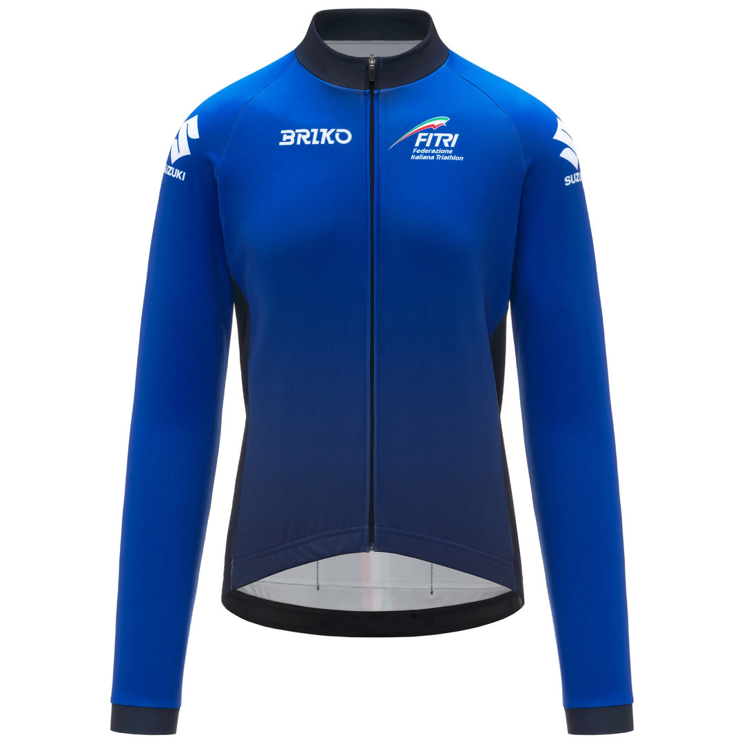 Veste de triathlon bleue unisexe avec protection imperméable et respirante 01