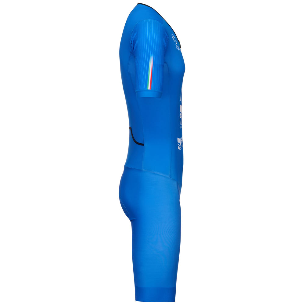 Blue Men's Triathlon Body Suit with Aerodynamic Fit 02