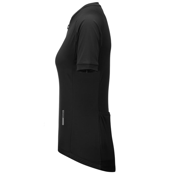 Maillot de cyclisme noir pour femme, idéal pour la route et le gravel 2