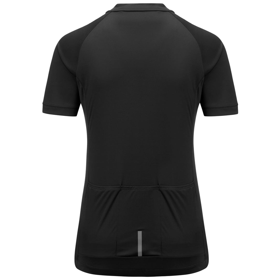 Maillot de cyclisme noir pour femme, idéal pour la route et le gravel main