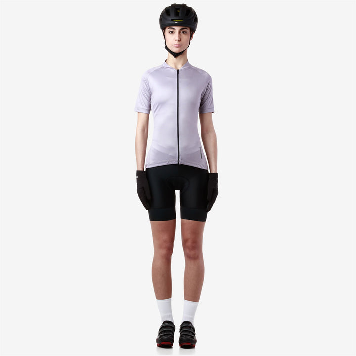 Maglia da ciclismo da donna viola per ciclismo su strada e su ghiaia 4
