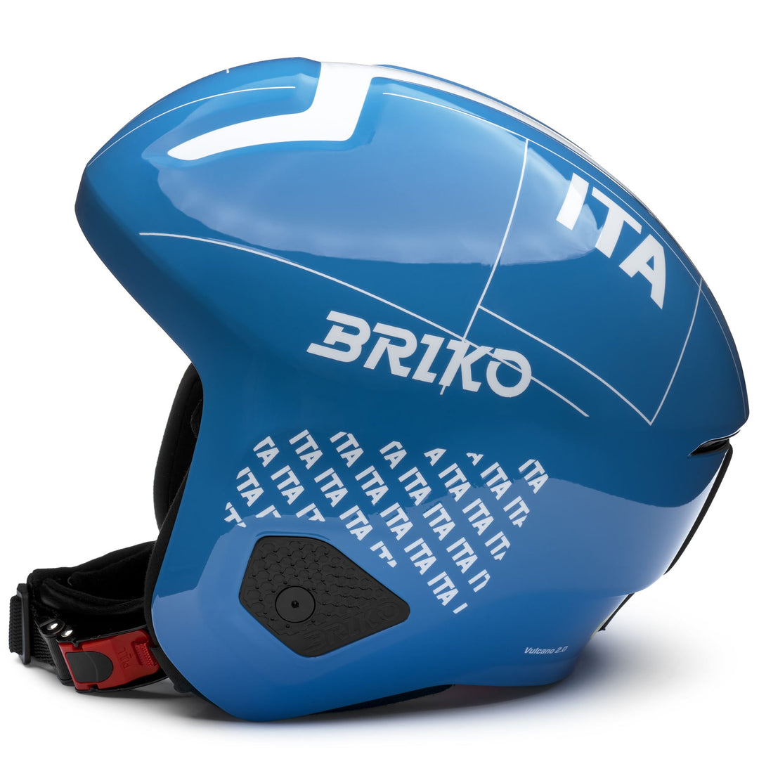 Unisex Blue and White Ski Race Helmet for High Performance main