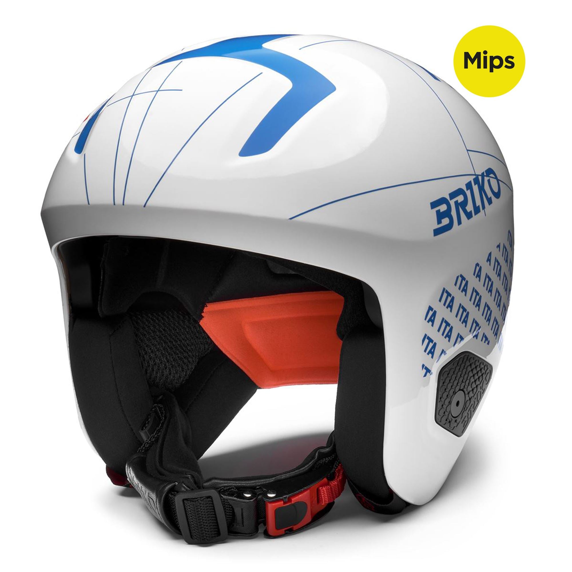 Unisex White Ski Helmet for Race Performance | Briko