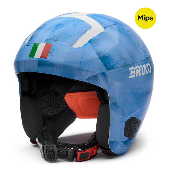Unisex Blue Race Helmet for Competitive Skiing 1
