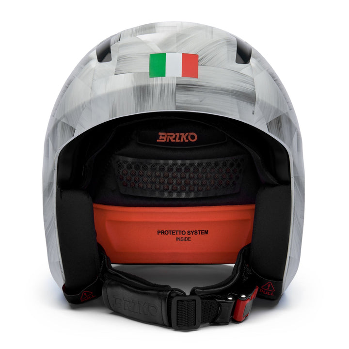 Unisex Black and White Race Helmet for World Cup Competitions 3