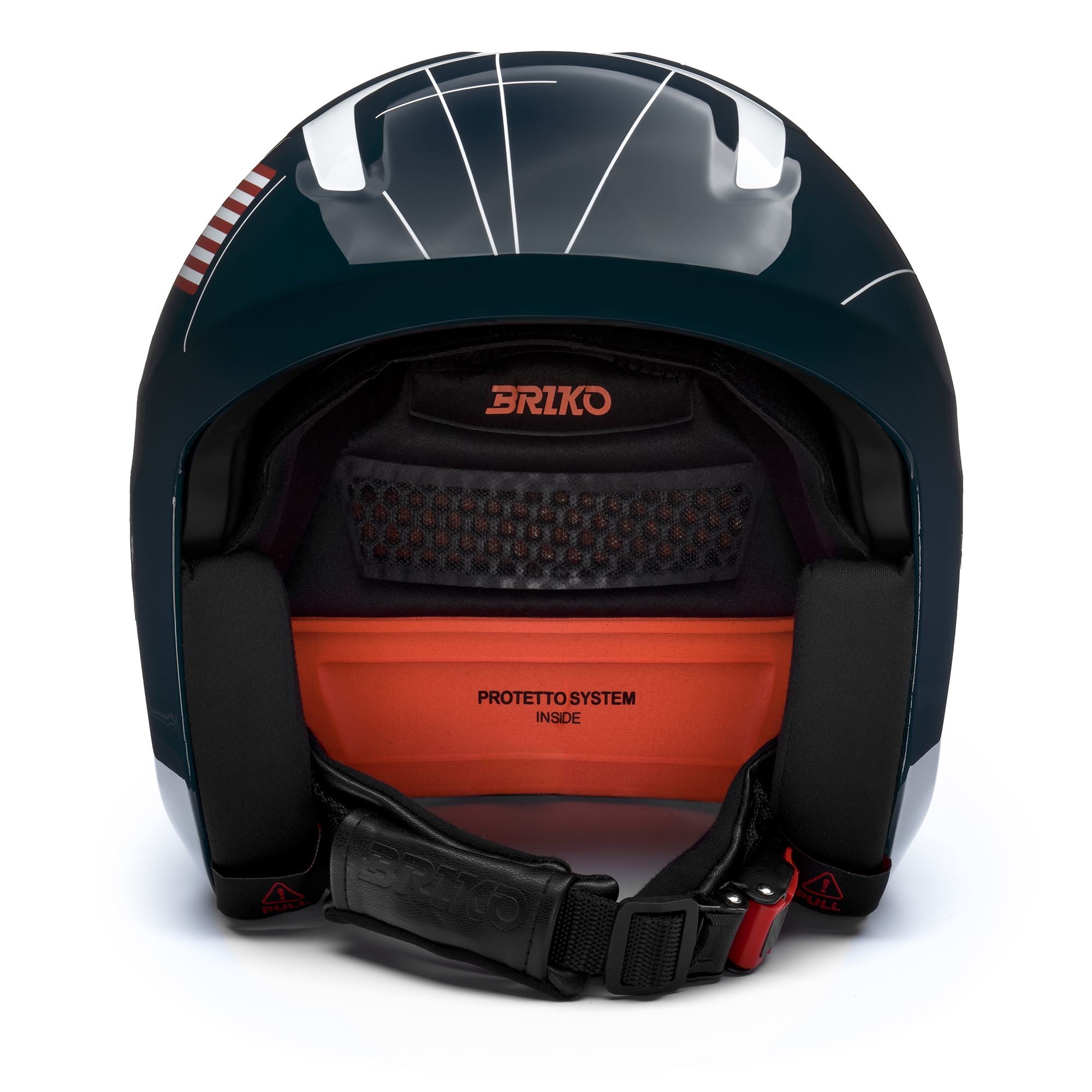 Helmets Unisex VULCANO 2.0 USA MIPS Helmet Shiny Blue - White