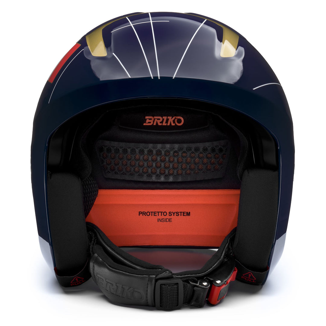 Unisex Blue and White Ski Helmet for World Cup Racing main
