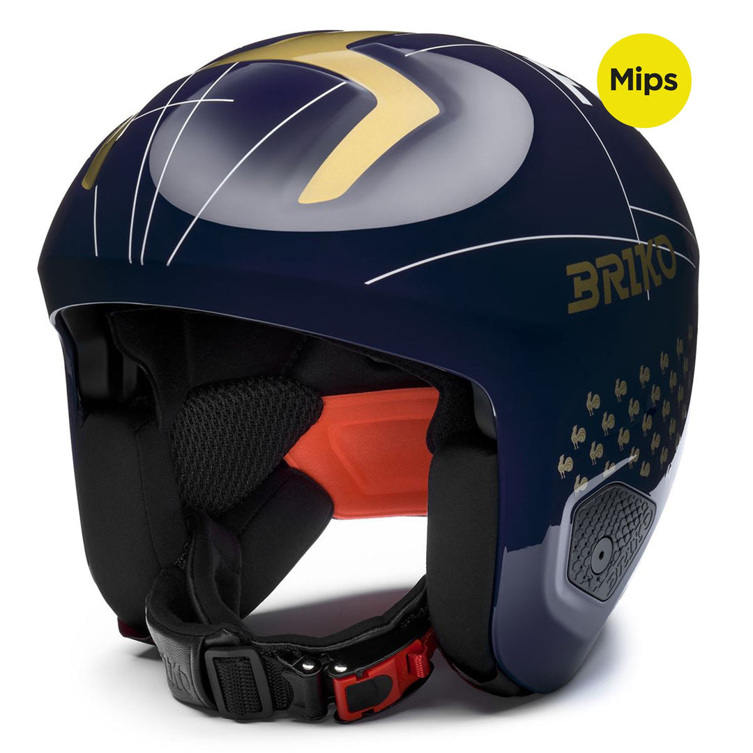 Helmets Unisex VULCANO 2.0 FRANCE MIPS Helmet Shiny Tangaroa Blue - Gold