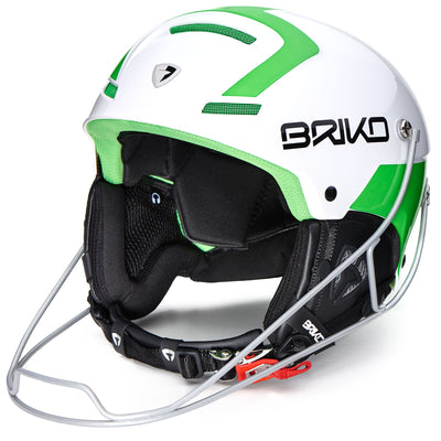 Helmets Unisex Slalom Helmet WHITE - GREEN | briko Photo (jpg Rgb)			