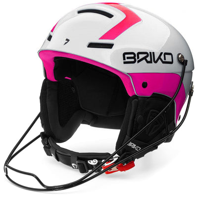 Helmets Unisex Slalom Helmet SHINY WHITE PINK | briko Photo (jpg Rgb)			
