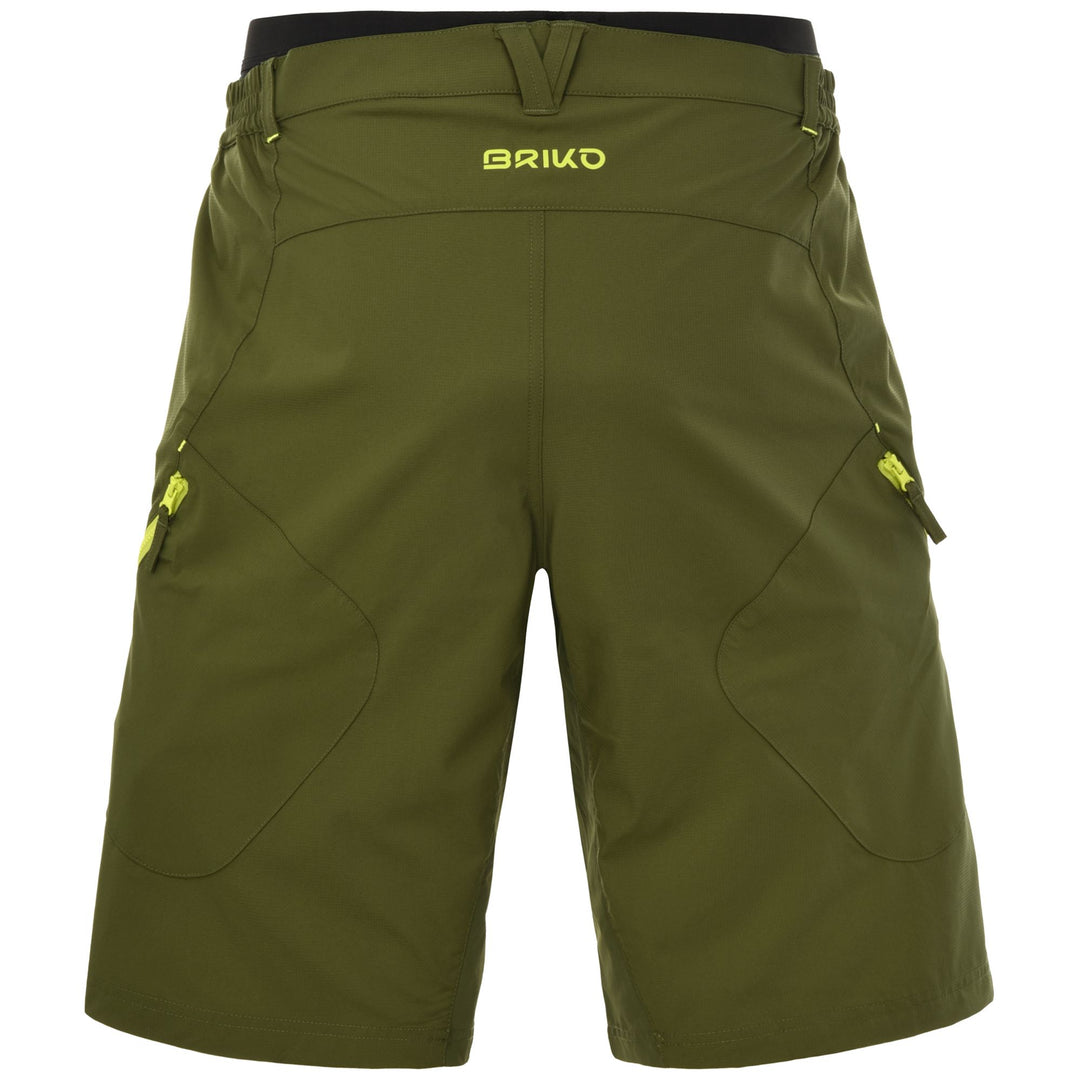 Shorts Man MTB PANT MAN Sport  Shorts GREEN PARSLEY-GREEN LIME | briko Dressed Front (jpg Rgb)	