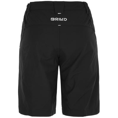 Shorts Woman MTB PANT LADY Sport  Shorts NEW BLACK | briko Dressed Front (jpg Rgb)	