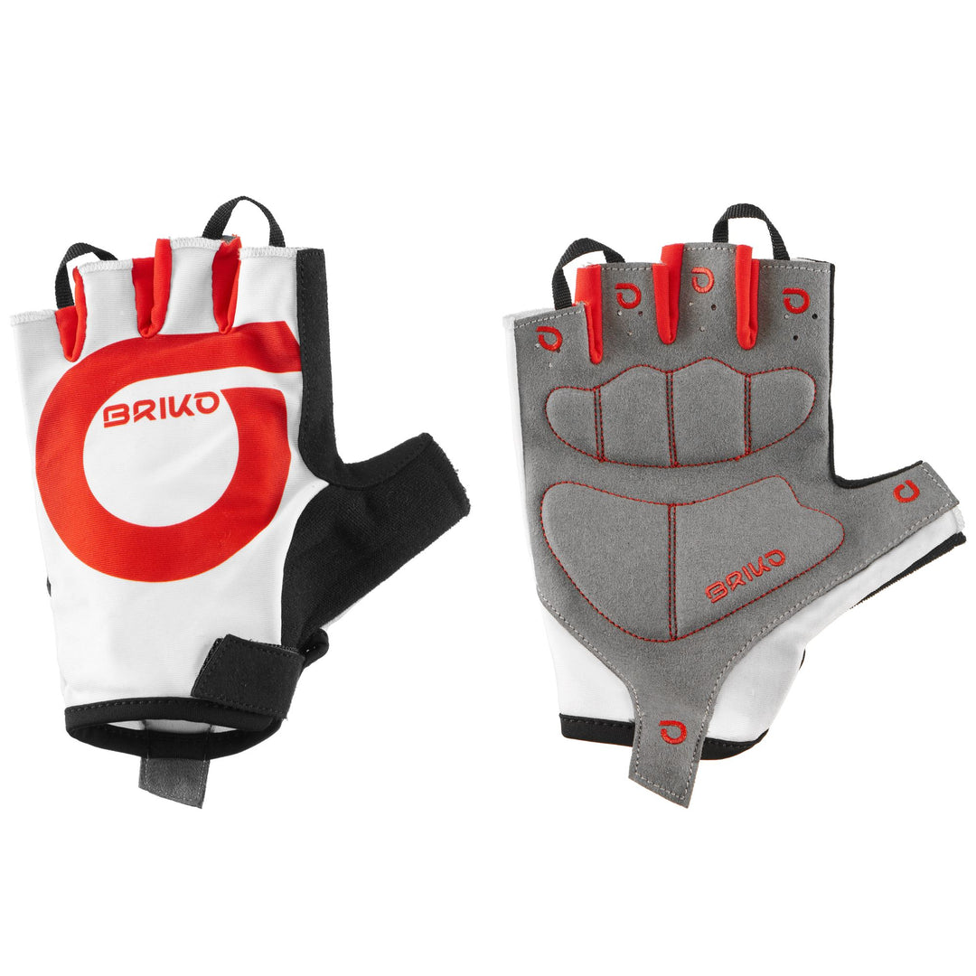 Gloves Unisex Granfondo Glove Glove White-Red | briko Photo (jpg Rgb)			