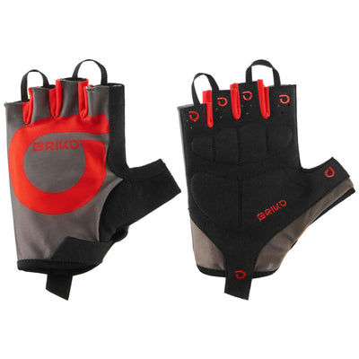 Gloves Unisex Granfondo Glove Glove Brown fango-Red | briko Photo (jpg Rgb)			