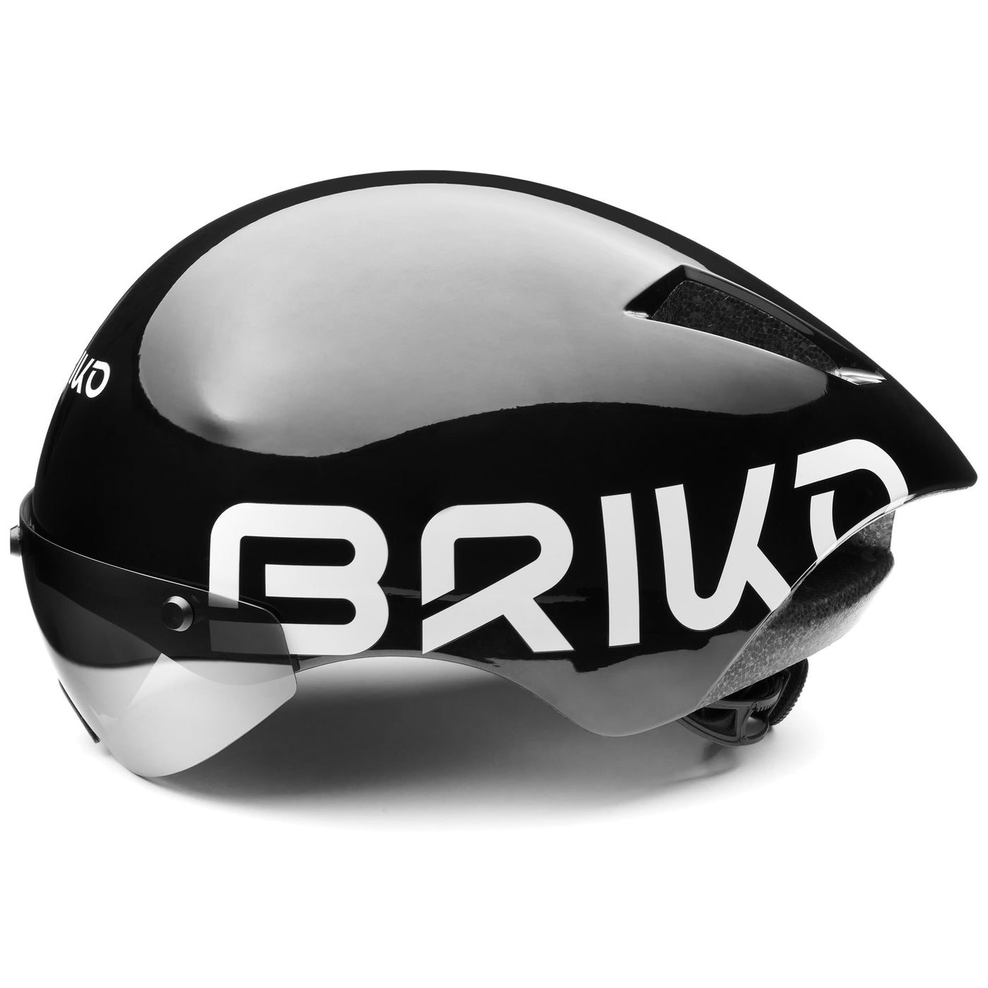 Helmets Unisex CRONOMETRO Helmet SHINY BLACK | briko Dressed Front (jpg Rgb)	