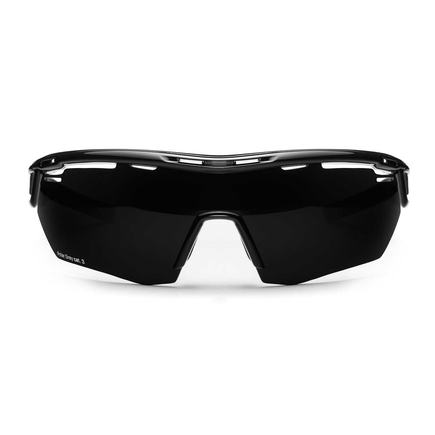 Glasses Unisex Cyclope Polar Sunglasses BLACK -POG3 | briko Dressed Front (jpg Rgb)	