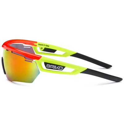 Glasses Unisex Cyclope Sunglasses FLUO ORANGE YLW -RM2 Dressed Front (jpg Rgb)	