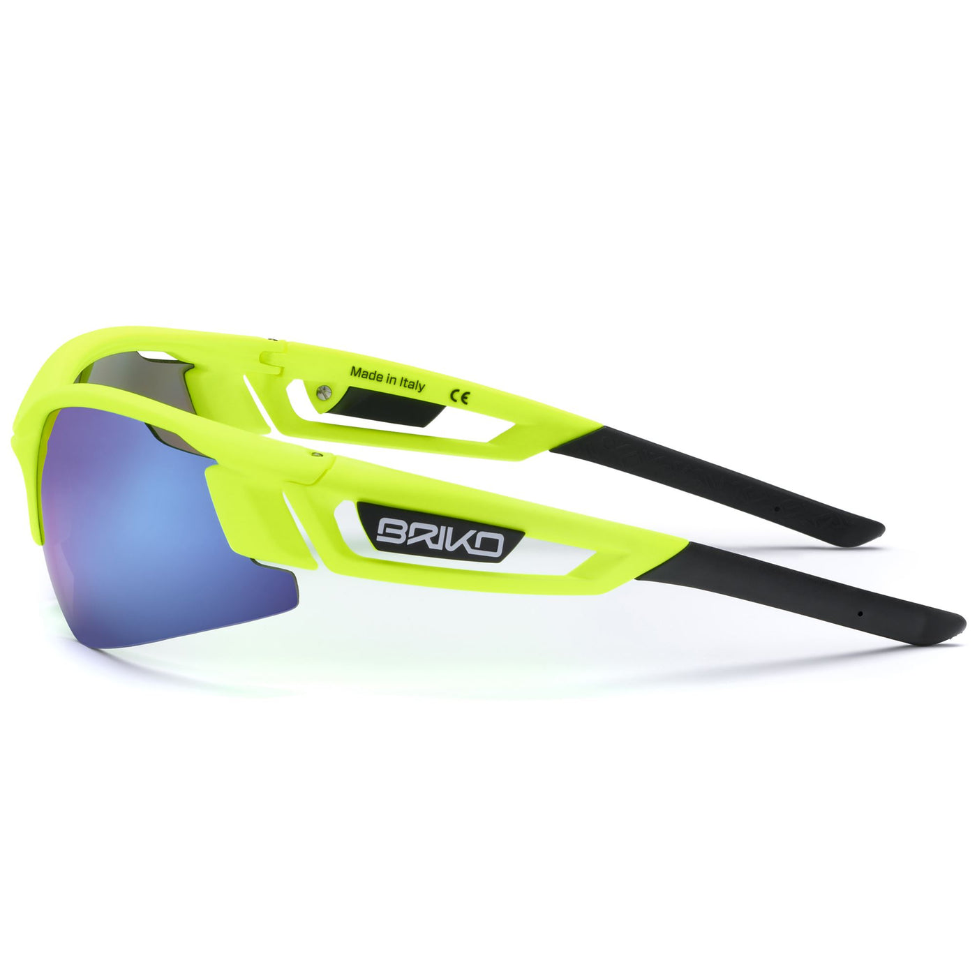 Glasses Unisex Uragano Sunglasses MAT FLUO YELLOW -BM3 Dressed Front (jpg Rgb)	