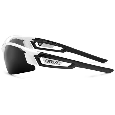 Glasses Unisex Uragano Sunglasses WHITE BLACK -SG4 Dressed Front (jpg Rgb)	