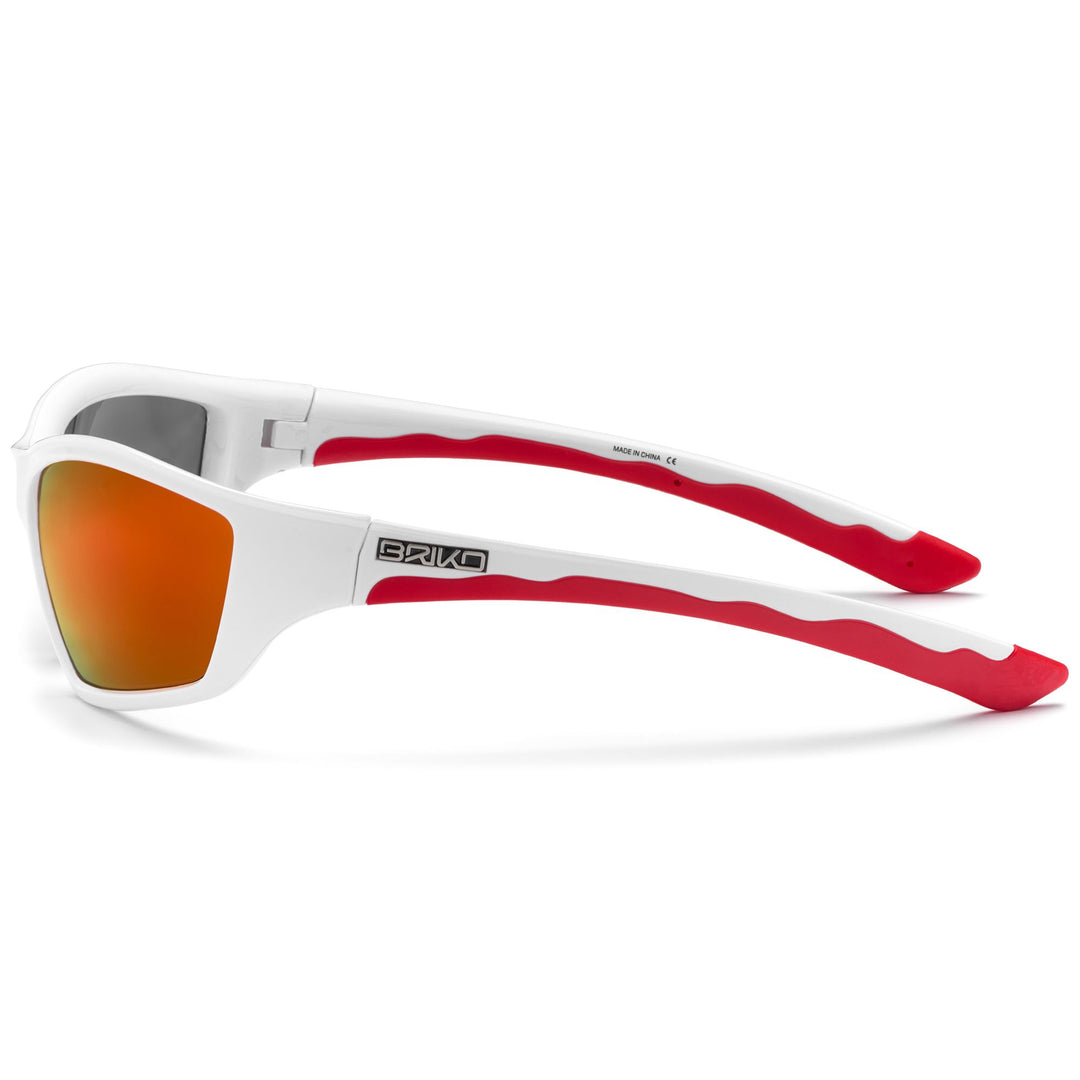 Glasses Unisex ACTION Sunglasses WHITE RED -RM3 Dressed Front (jpg Rgb)	