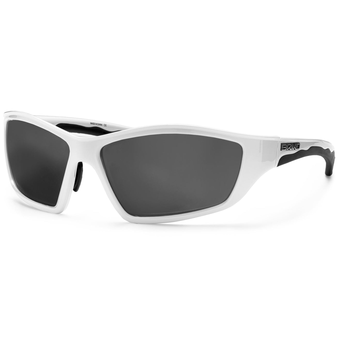 Glasses Unisex ACTION Sunglasses WHITE BLACK -SM3 Dressed Side (jpg Rgb)		