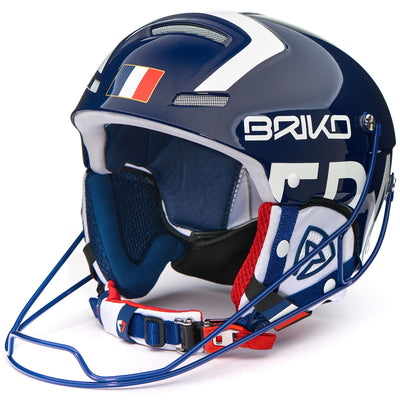 Helmets Unisex Slalom - France Helmet SHINY BLUE WHITE Photo (jpg Rgb)			