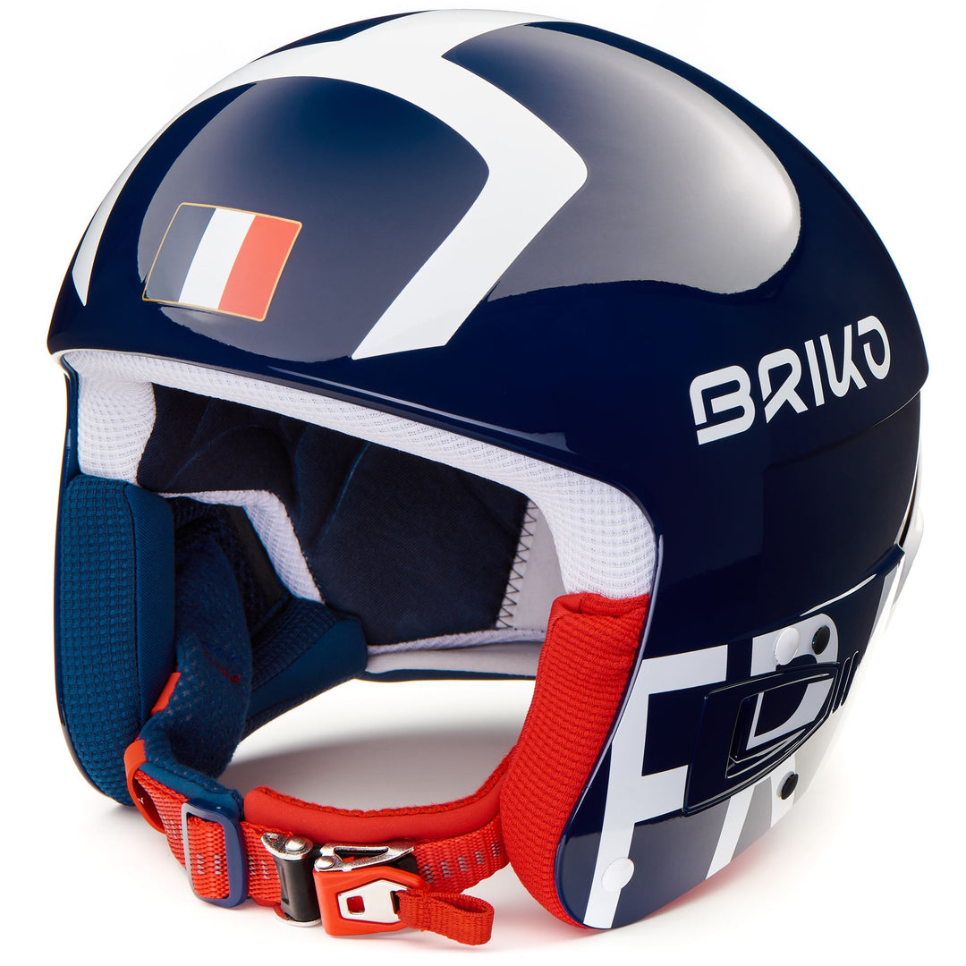 Helmets Unisex Vulcano Fis 6.8 - France Helmet SHINY BLUE WHITE Photo (jpg Rgb)			