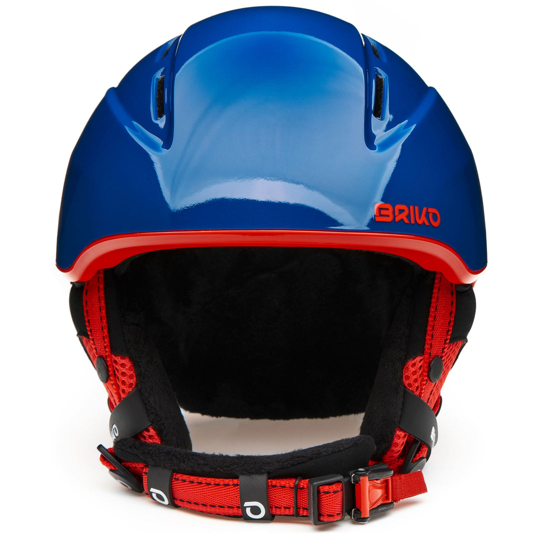Helmets Kid unisex KODIAKINO Helmet SHINY BLUE RED | briko Dressed Back (jpg Rgb)		