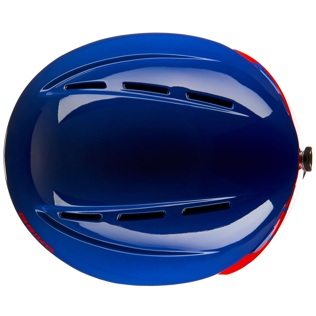 Helmets Kid unisex KODIAKINO Helmet SHINY BLUE RED | briko Dressed Side (jpg Rgb)		