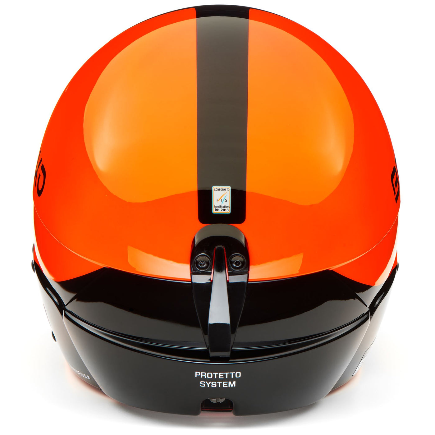 Helmets Unisex Vulcano Fis 6.8 Helmet SH ORANGE FLUO BLACK | briko Dressed Front (jpg Rgb)	