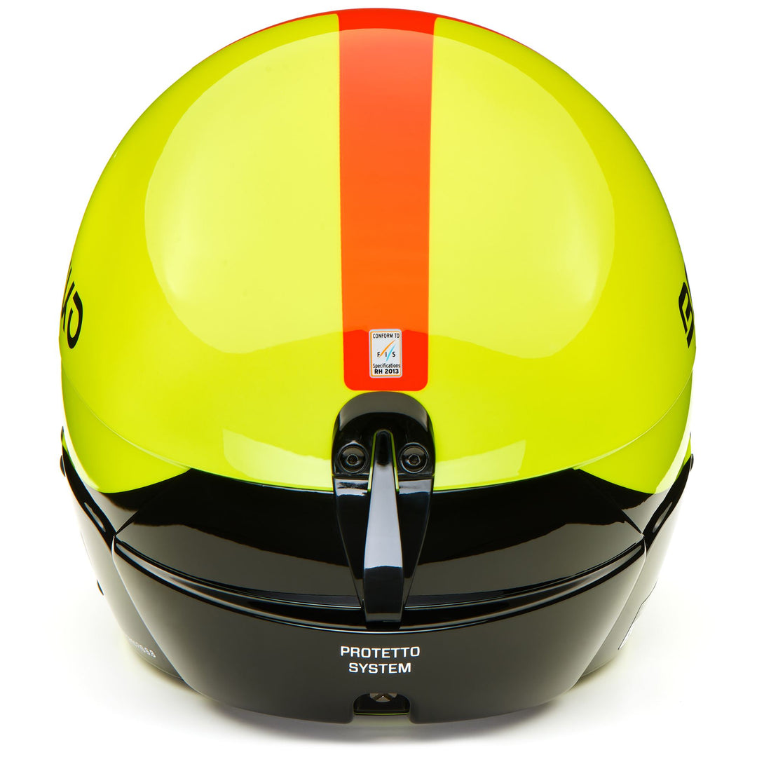 Helmets Unisex Vulcano Fis 6.8 Helmet SH YELLOW FLU BLACK | briko Dressed Front (jpg Rgb)	