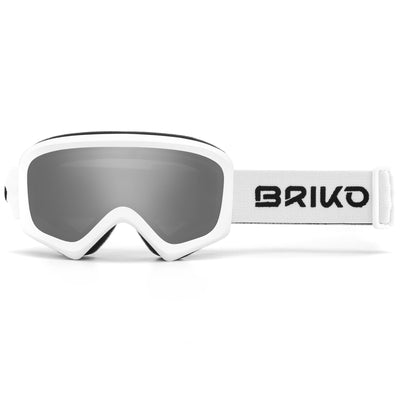 Goggles Kid unisex GEYSER Ski  Goggles WHITE - SM2 | briko Dressed Front (jpg Rgb)	