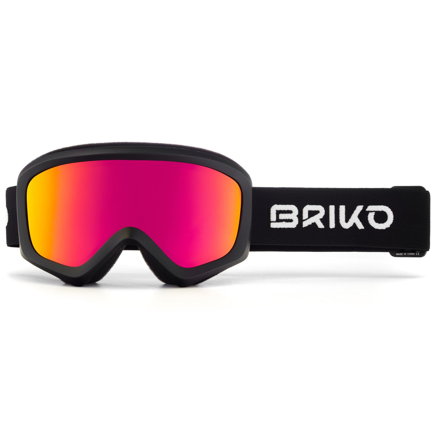 Goggles Kid unisex GEYSER Ski  Goggles BLACK - RM3 | briko Dressed Front (jpg Rgb)	