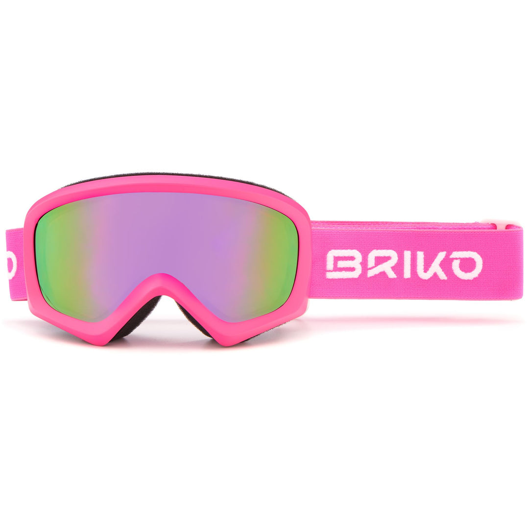 Goggles Kid unisex GEYSER Ski  Goggles PINK - PUM2 | briko Dressed Front (jpg Rgb)	