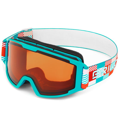 Goggles Kid unisex SAETTA Ski  Goggles SHINY GREEN COLORS CHECKERS - OR2 Photo (jpg Rgb)			