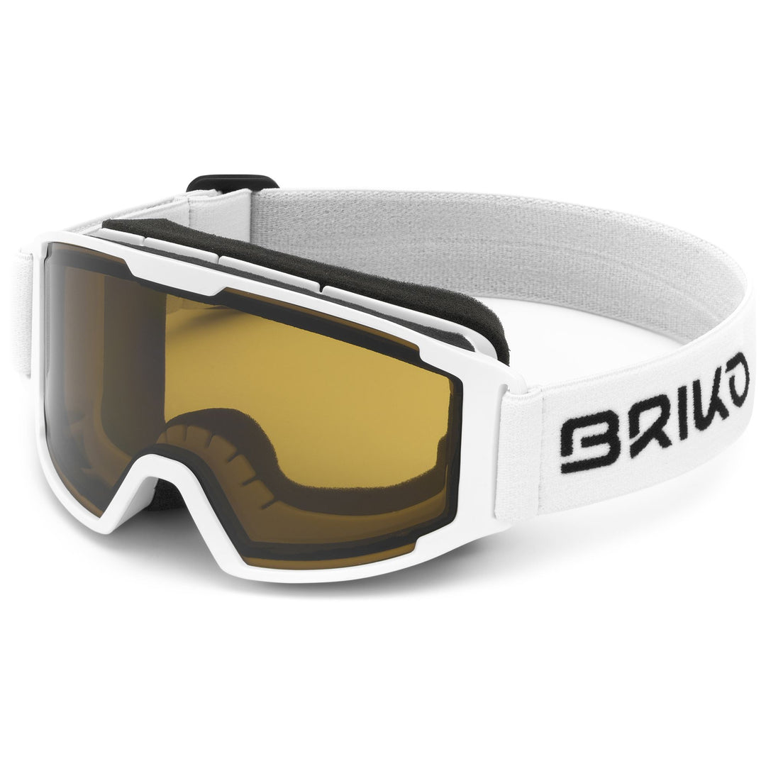 Goggles Kid unisex SAETTA Ski  Goggles WHITE - BR2 | briko Photo (jpg Rgb)			