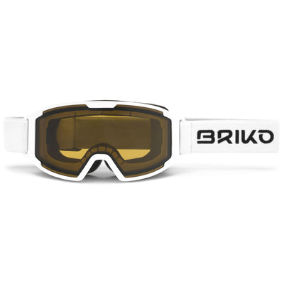 Goggles Kid unisex SAETTA Ski  Goggles WHITE - BR2 | briko Dressed Front (jpg Rgb)	