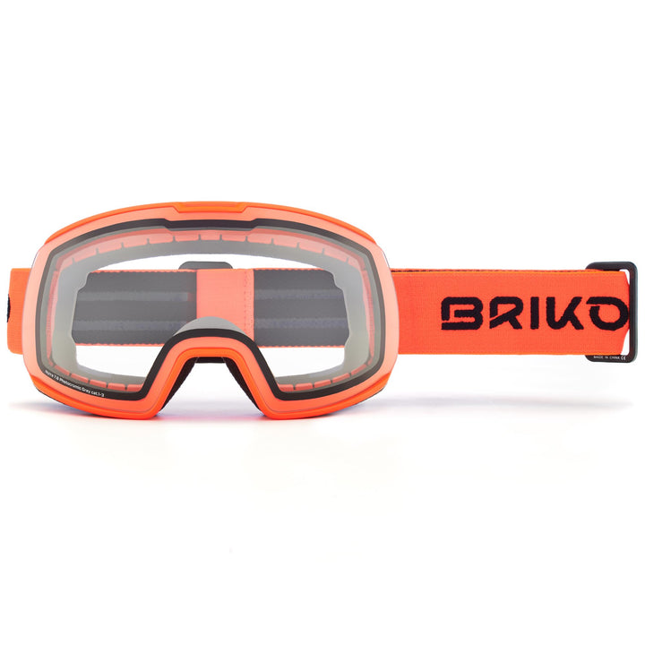 Goggles Unisex Nyira 7.6 Photo Ski  Goggles ORANGE FLUO-PHG13 | briko Dressed Front (jpg Rgb)	