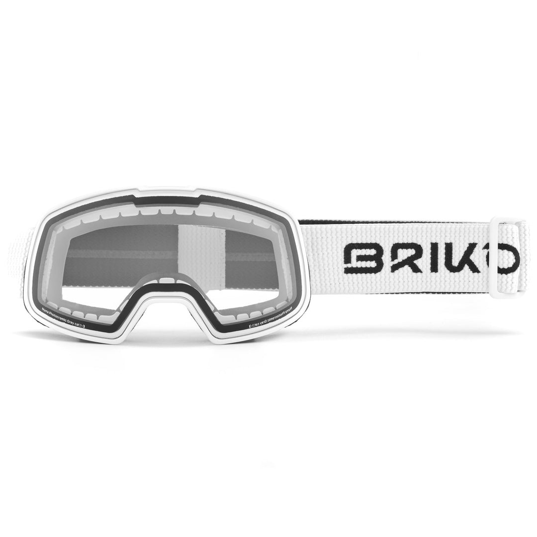 Goggles Unisex NYIRA PHOTO Ski  Goggles WHITE - PHG13 | briko Dressed Front (jpg Rgb)	