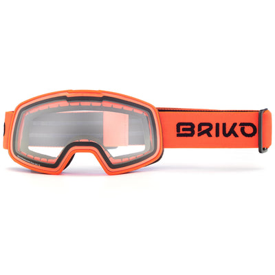 Goggles Unisex NYIRA PHOTO Ski  Goggles ORANGE FLUO-PHG13 | briko Dressed Front (jpg Rgb)	
