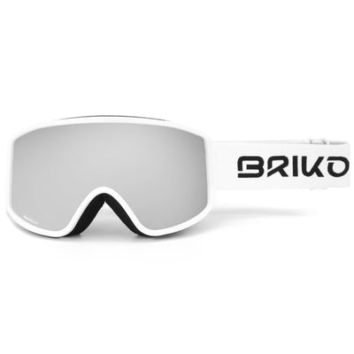 Goggles Unisex HOMER Ski  Goggles MATT WHITE - SM2 | briko Dressed Front (jpg Rgb)	