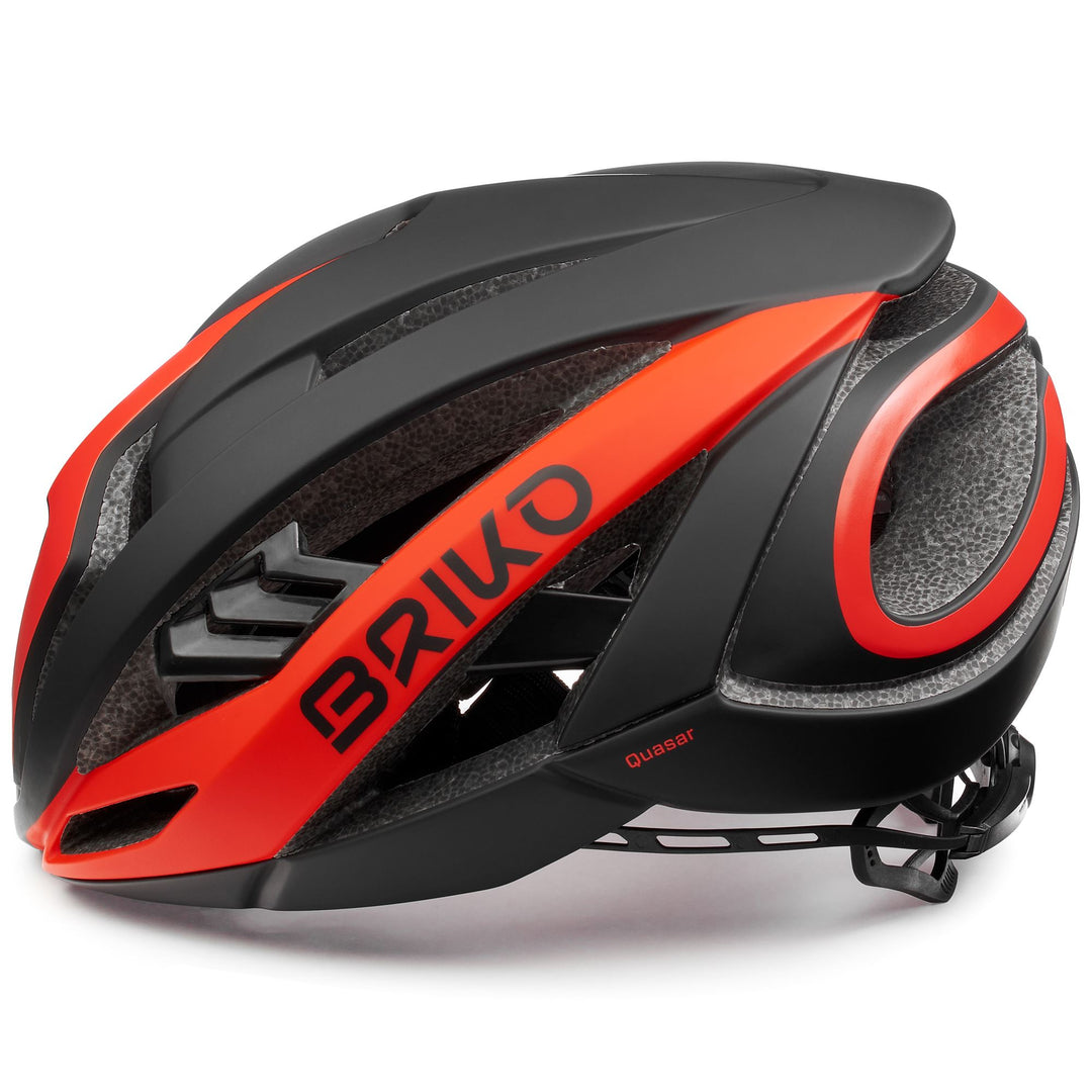 Helmets Unisex QUASAR Helmet BLACK RED Dressed Front (jpg Rgb)	