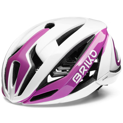 Helmets Unisex QUASAR Helmet SHINY WHITE - PLUM | briko Photo (jpg Rgb)			