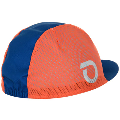 Headwear Unisex VISOR CAP Cap Orange-Blue Avio | briko Dressed Front (jpg Rgb)	