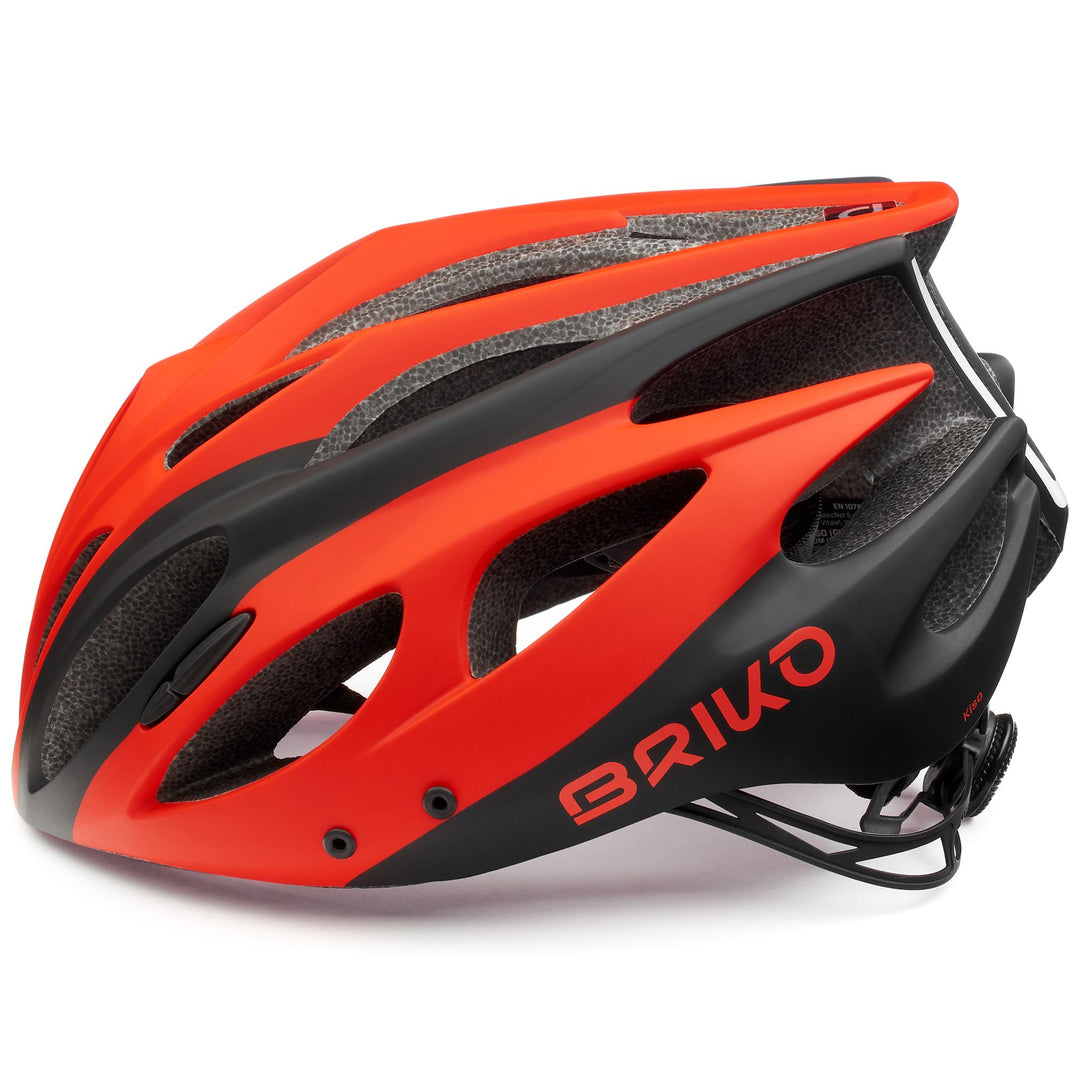 Helmets Unisex KISO Helmet BLACK RED Dressed Front (jpg Rgb)	