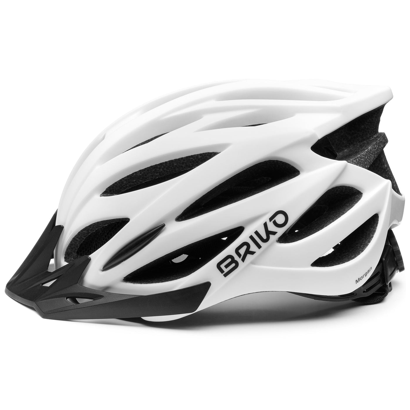 Helmets Unisex MORGAN Helmet MATT WHITE Dressed Front (jpg Rgb)	
