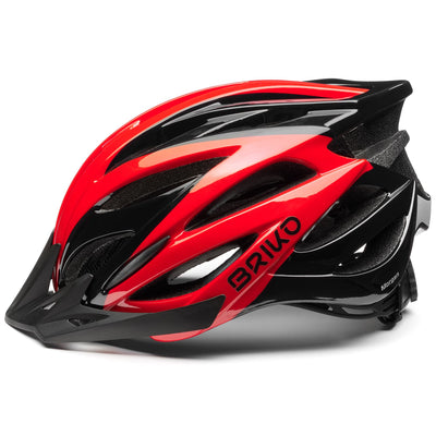Helmets Unisex MORGAN Helmet SHINY BLACK - RED Dressed Front (jpg Rgb)	