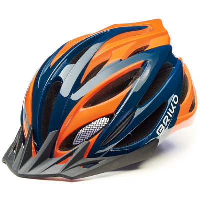 Helmets Unisex MORGAN Helmet SHINY BLUE - ORANGE FLUO | briko Photo (jpg Rgb)			