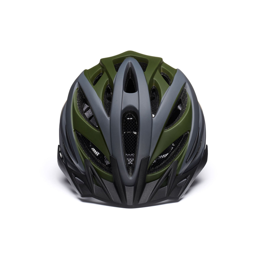 Helmets Unisex MORGAN Helmet MATT THATCH GREEN - ABBEY GREY - TURMENIC YELLOW Dressed Side (jpg Rgb)		